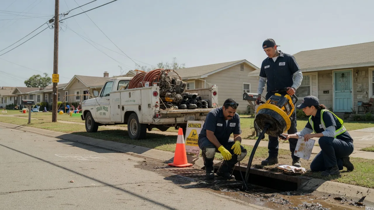 Drain Cleaning in Bleiblerville, TX near me